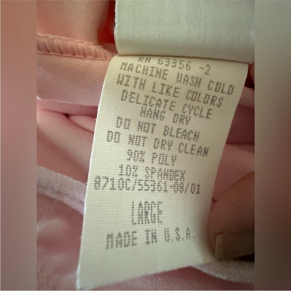 Capezio Tank Ballet Leotard Vintage Y2K Made USA Pink Velvety Feel NWT Large - Picture 4 of 9